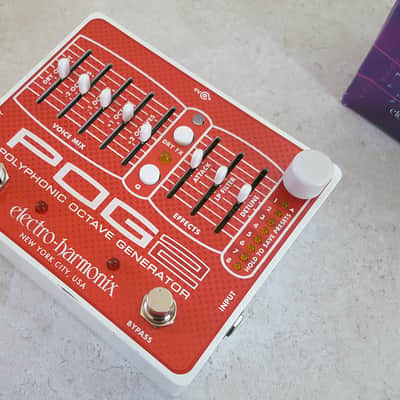 Electro-Harmonix POG2 Polyphonic Octave Generator w/Power Supply - Red / White image 7