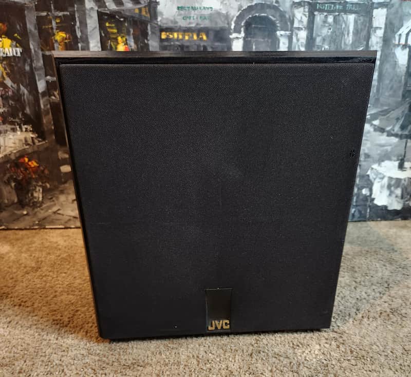JVC JVC SP-PWA-450 active (powered) subwoofer 90s  - Black image 1