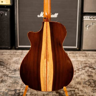 Taylor Custom Shop #13198 12-Fret Grand Concert Acoustic/Electric Guitar - Brazilian Rosewood/Sinker Redwood with Hardshell Case image 7
