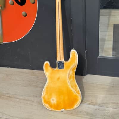 Fender Precision Bass 1975 - beat sweet See-Thru Blonde w/a set of hot P-J EMG pickups. image 3