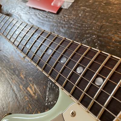 Fender Japan Limited Edition Moeka Shiotsuka Jaguar Aged Sonic Blue, Moeka Pickups, Alder Body Rosewood Board MIJ image 12