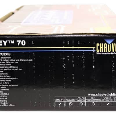 Chauvet DJ OBEY70 Light/Fog DMX Lighting Controller+Pressure Sensitive Joystick image 11