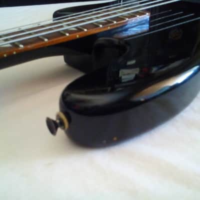 Ultra Rare 1987 Vintage Ovation Celebrity BC-2 Solid Body Bass Guitar (Black) With RR Gig Bag image 7