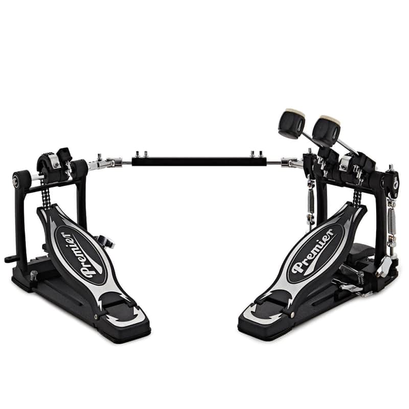 Premier Artist Double Bass Drum Pedal Double Chain Drive Dual-Sided Beaters PAHW-DPD image 1