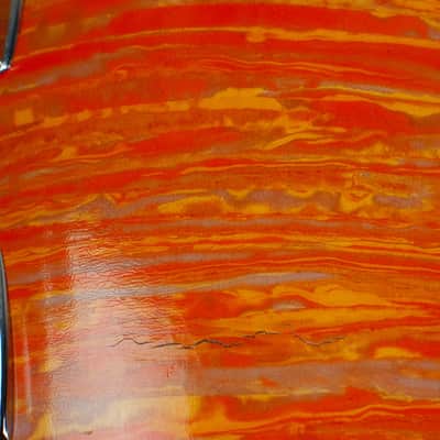 1960s Ludwig "Mod Orange" Drum Set image 5