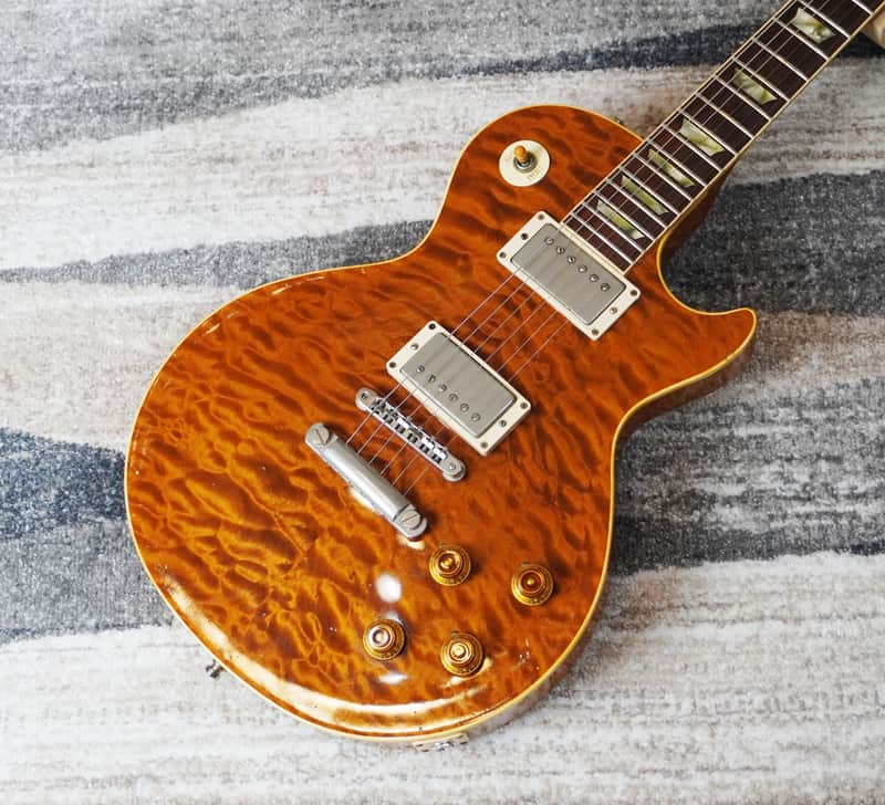 Orville by Gibson LPS-QM MIJ 1993 Terada Highest Grade Solid Quilt Maple Top w/ Gibson Case image 1
