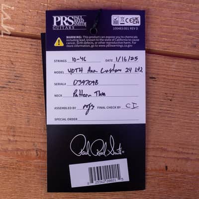 PRS Custom 24 40th Anniversary Tiger Eye image 12