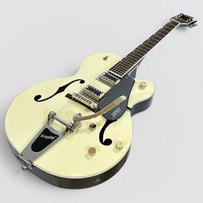 Gretsch G5420T Electromatic Classic Hollowbody Single-Cut Electric Guitar - Two-Tone Vintage White/London Grey image 14