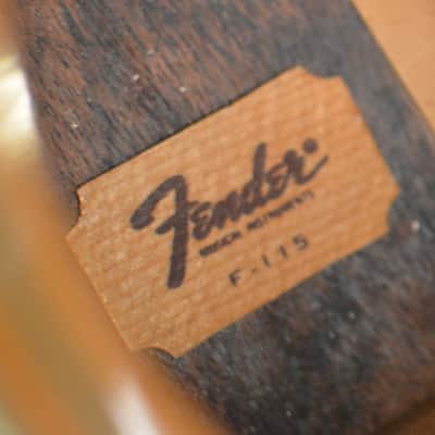 Fender F-115 1978 RARE Vintage Dreadnought D-45 Style Pearl Acoustic Guitar w Hard Case Included image 11