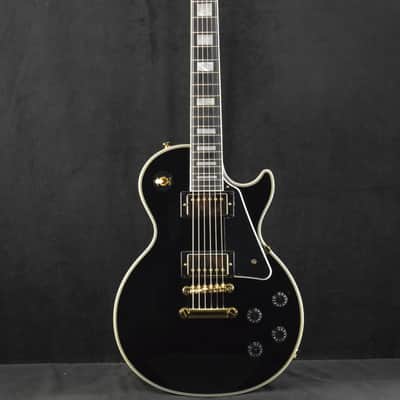 Mint Epiphone IGC Les Paul Custom Ebony w/ Hardshell Case image 2