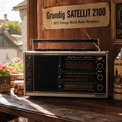 GRUNDIG SATELLIT 2100 Rare Vintage Radio World Band Receiver image 1