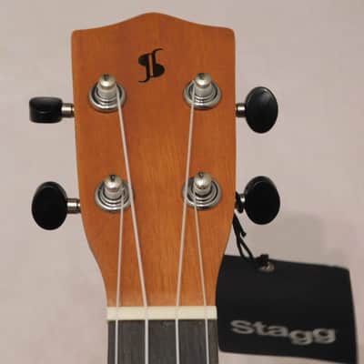 Stagg Tiki series soprano ukulele with sapele top and Gig Bag 2018 AH Finish image 5