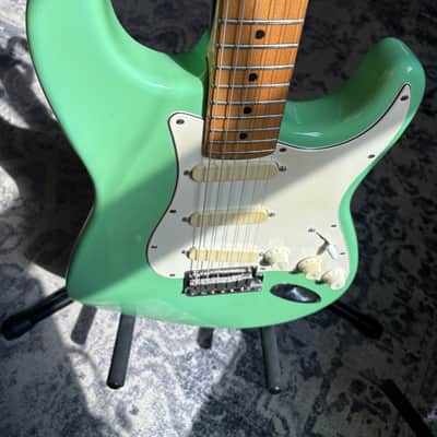 Fender Stratocaster Plus Maple Fretboard 1988 Surf Green E4 Serial Number image 18
