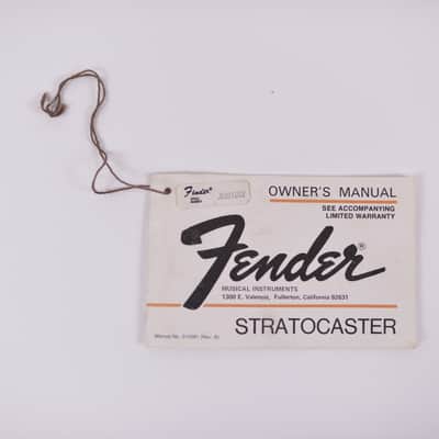 1979 Vintage Fender Stratocaster Owner's MANUAL Original 1970's Strat Case Candy image 1