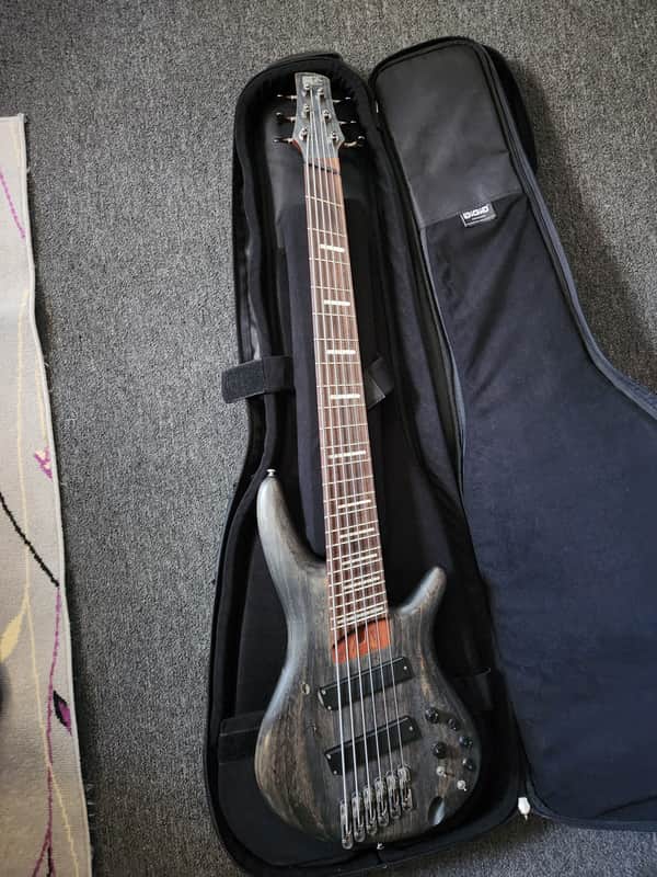 Ibanez SRFF806-BKS Bass Workshop Multi-Scale Soundgear 2015 - 2017 - Black Stained image 1