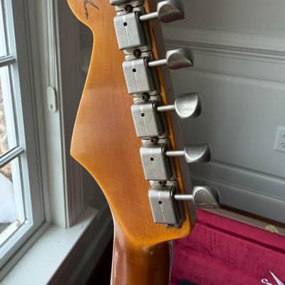 2026 Fender Custom Shop '62 Stratocaster HSS Heavy Relic - Vintage White image 8