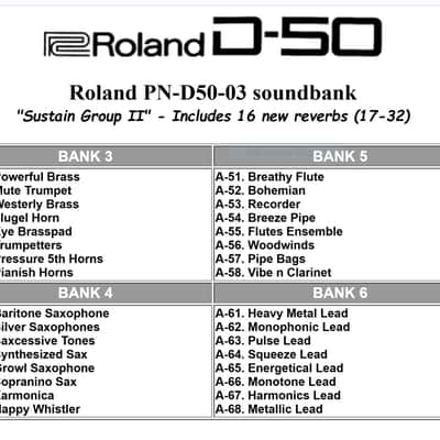 Roland D-50 w/ PN-D50-00 Card image 16