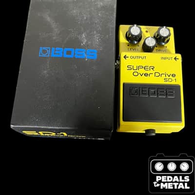Boss SD-1 Super OverDrive (Silver Label) 1997 - Present - Yellow - X16703 image 1