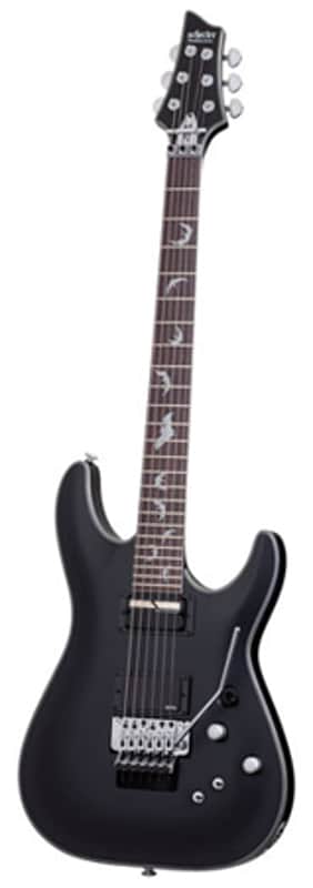 Schecter Damien Platinum 6 FR-S Sustainiac Electric Guitar Satin Black image 1