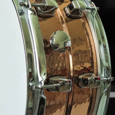 Yamaha SD655ARH Roy Haynes Signature 14x5.5" Hammered Copper Snare Drum image 6