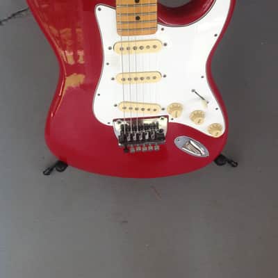Applause  Stratocaster red electric guitar 1980 -  1990 image 7