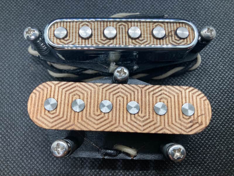 Fletcher Pickups Handwound Telecaster Pickup Set. Open neck, patterned image 1