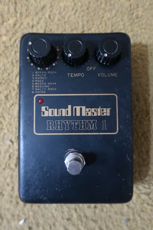 RHYTHM 1 SOUND MASTER Vintage Rhythm Machine Analog Drum Synthesizer Drum Machine Instant LO FI Kraftwerk Drum Sounds In A Guitar Pedal Size Casing Rare Unit! Soundmaster image 1
