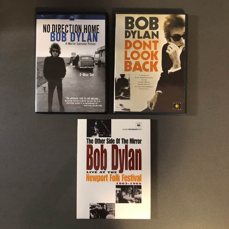 Set of 3 Bob Dylan DVDs: Dont Look Back, No Direction Home, Live at Newport image 1