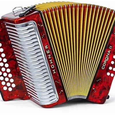 Hohner Corona II GCF -  Pearl Red (3500GR) image 2
