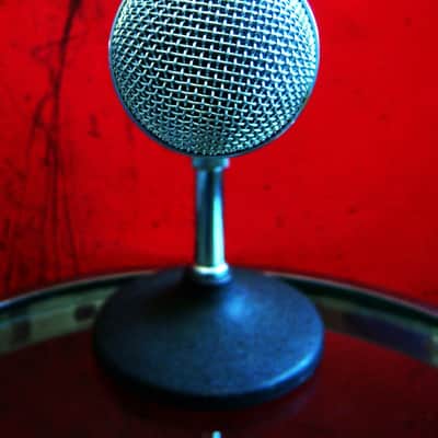 Vintage 1960's Calrad DM63 dynamic omni-directional microphone Dual Z / Hi Z harp mic w accessories Olson Lafayette image 8