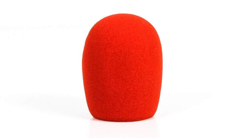 Electro-Voice 379-2 Red Foam Windscreen Pop Filter image 1