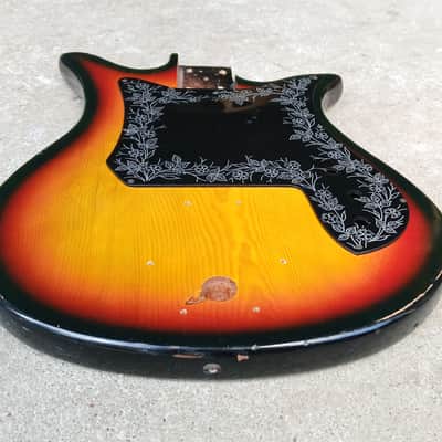 1960's Teisco Tulip Sunburst Guitar Body w/ Pickguard for Project🌷 image 3
