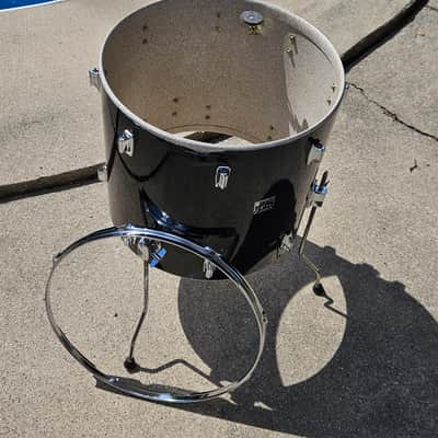 Vintage Tama Imperialstar 20" Floor Tom Black Made in Japan Rare Size w/ Legs image 8
