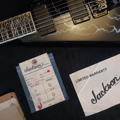 Jackson Custom Shop KV2 King V / Lightning Sky Graphic / Abalone Flame Inlays / Ebony Fretboard image 7