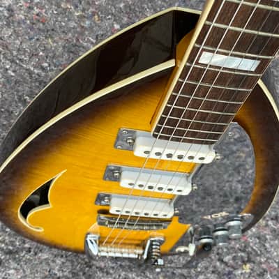 Vox SPITFIRE MARK VI ACOUSTIC 1965 - Sunburst Flammed image 4