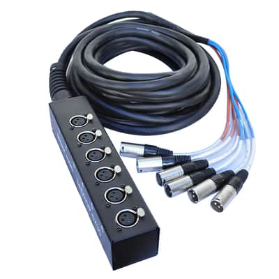 Seismic Audio SADROP-6x30 6-Channel Drop Snake Cable - 30'