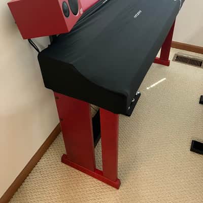 Nord Grand 2 Hammer Action 88-Key Digital Piano package with wood piano stand, monitors, wood music stand, bench