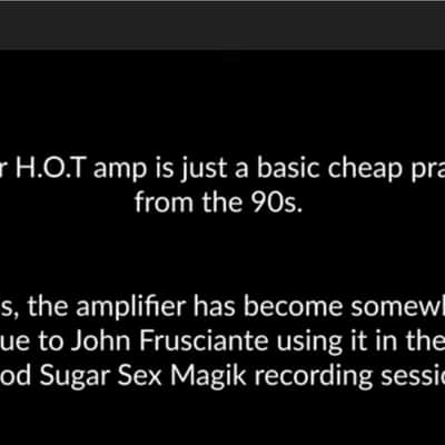 Fender  Hot H.O.T vintage amp / John Frusciante favorite amp image 4