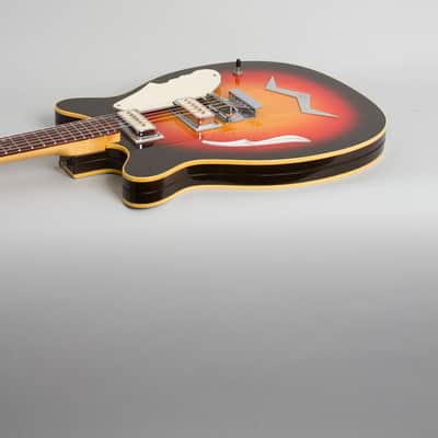 Micro-Frets Wanderer Semi-Hollow Body Electric Guitar (1969), ser. #1560, original black tolex hard shell case. image 6