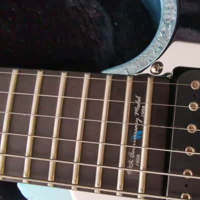 Ibanez JEM90HAM Steve Vai Signature 1998 - Blue-Green Metallic Texture image 12