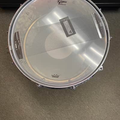 Gretsch USA Custom Hammered Chrome Over Brass 6.5x14 Snare Drum image 6