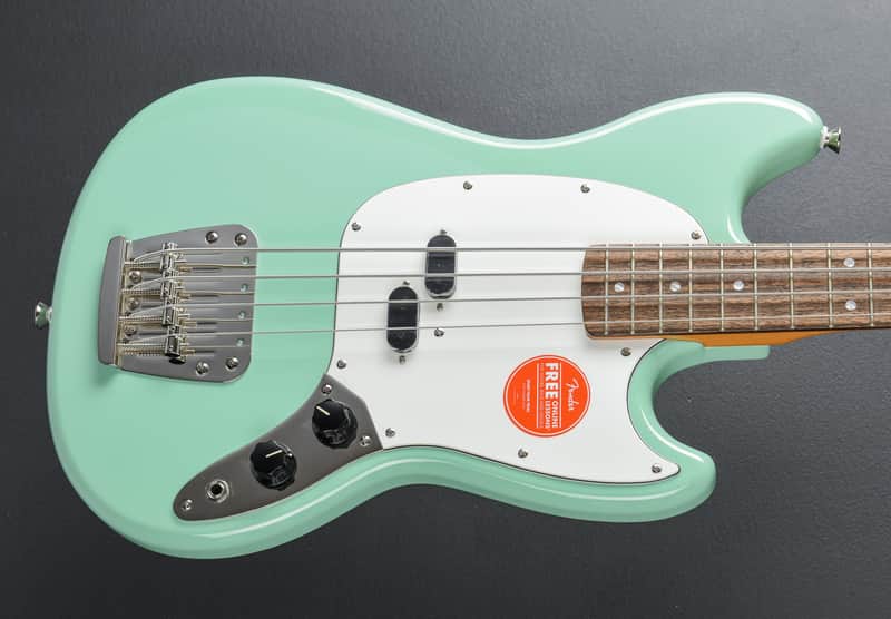 Squier Classic Vibe 60’s Mustang Bass - Surf Green image 1
