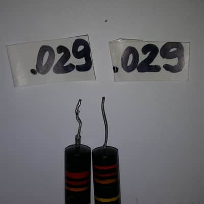 2 Original Vintage Sprague Bumble Bee PIO Capacitor .022 400V 1954 Gibson Les Paul Electric Guitar image 9