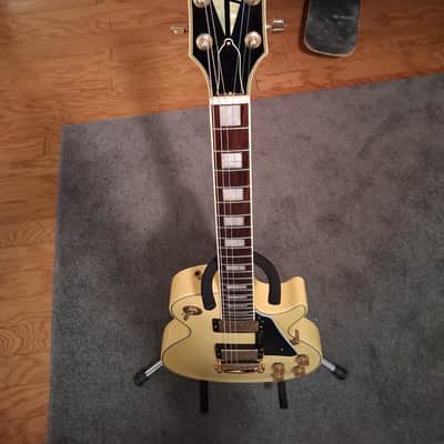 Burny Burny Randy Rhodes Les Paul Custom Mid 1980's - Aged white image 7