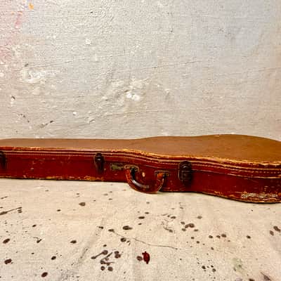 1950's Gibson Les Paul Guitar Case Brown-Pink Lifton 4 Latch Flat Top ~1952-1954 image 8