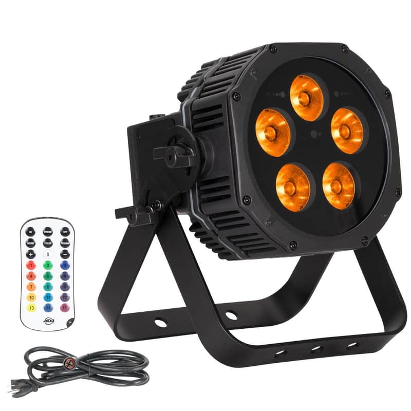 ADJ Mirage Par H IP IP65-Rated Battery-Powered RGBAL+UV LED Par Light Fixture image 1