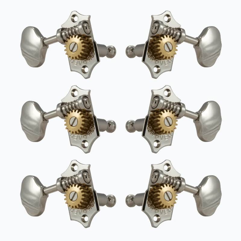 Grover V97-18NA Sta-Tite Tuners, 18:1 Gear Ratio, 3-Per-Side, Vertical, Nickel image 1