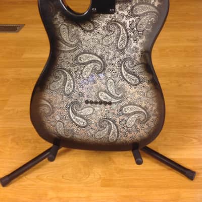 Partscaster Telecaster Black/Grey Paisley image 5