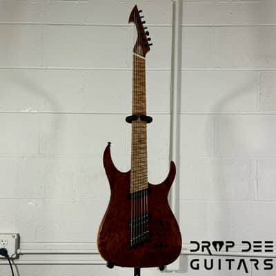Ormsby Custom Shop Hypemachine 7 Multiscale 7-String Electric Guitar w/ Case-Redwood image 2