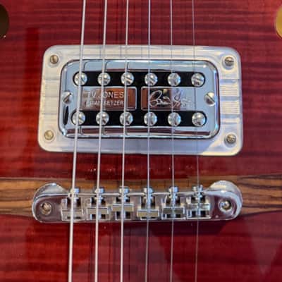 2014 Gretsch G6120SHR Brian Setzer Hot Rod Roman Red MIJ w/OHSC image 3